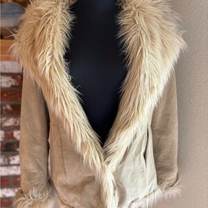 Vintage leather Penny Lane jacket Y2K